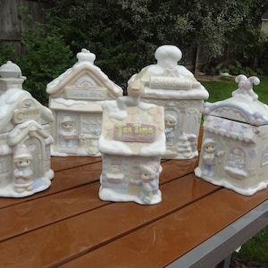 CANISTER SET * Precious Moments, Sugar Town, 1994, 5 Canister Set
