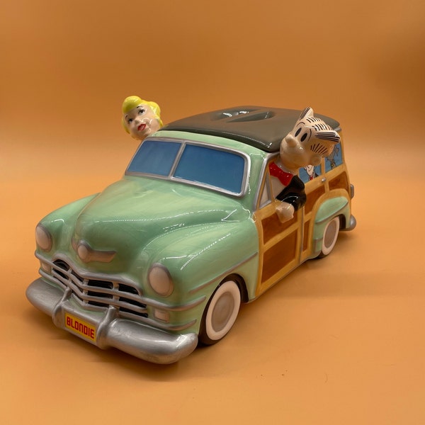 COOKIE JAR  *  Blondie & Dagwood Stationwagon,  Limited Edition, 2400,  OrigInal Box