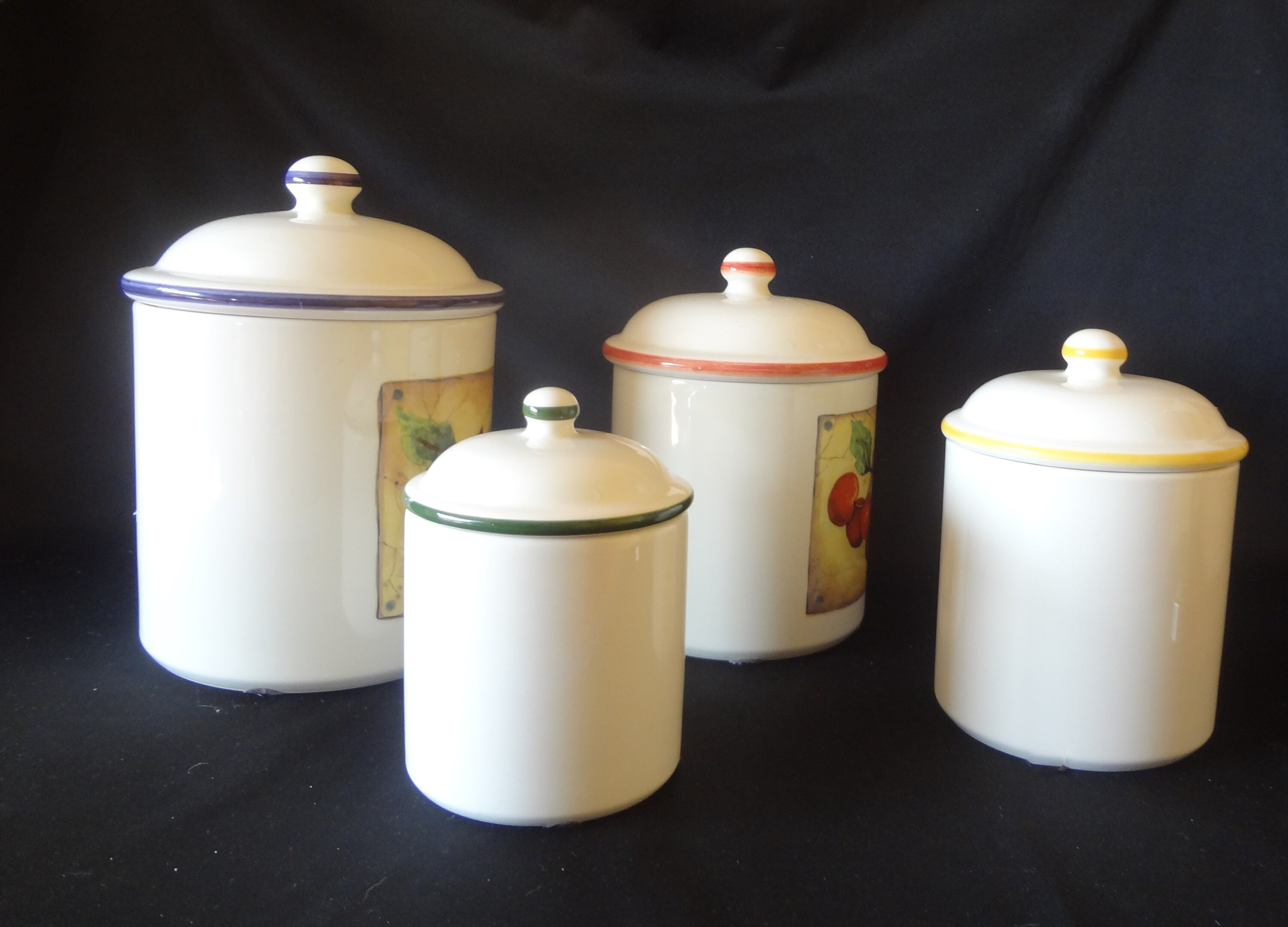 CANISTER SET FRUIT Over and Back Made in Portugal | Etsy