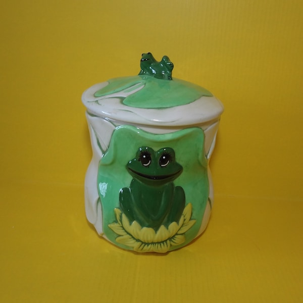 Frog Cookie Jar Etsy