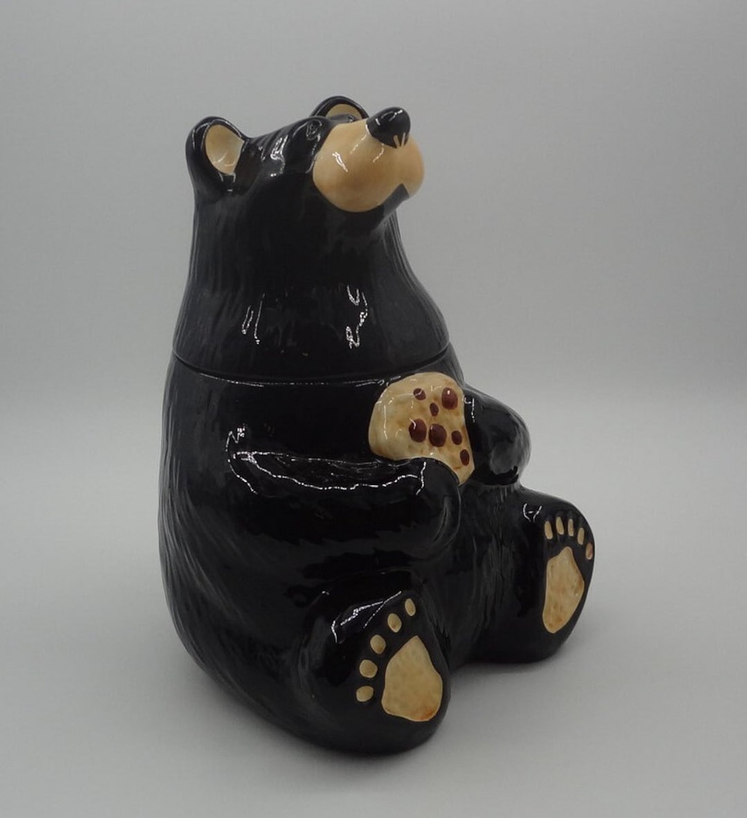 COOKIE JAR * Black Bear, Big Sky Carvers, Barefoots Tabletop, Jeff