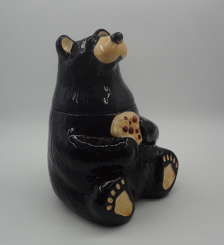 COOKIE JAR * Black Bear, Big Sky Carvers, Barefoots Tabletop, Jeff