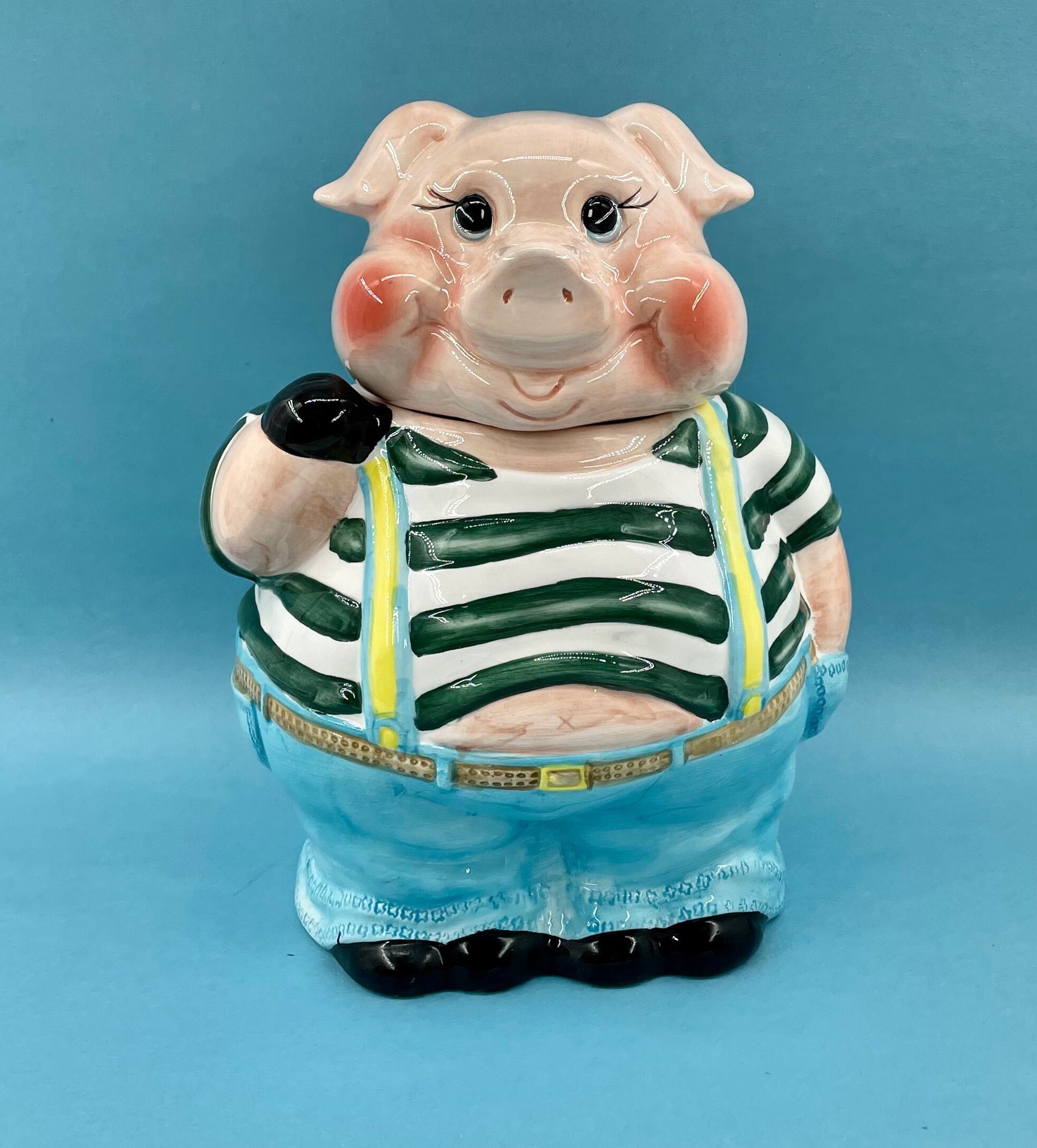 COOKIE JAR * Jolly Fat Pig, Vintage Savoy - Etsy