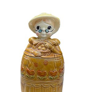 COOKIE JAR ~ Granny, Vintage, Japan, Lightweight - Etsy