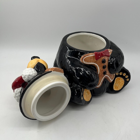COOKIE JAR * Black Bear, Big Sky Carvers, Christmas, Gingerbread