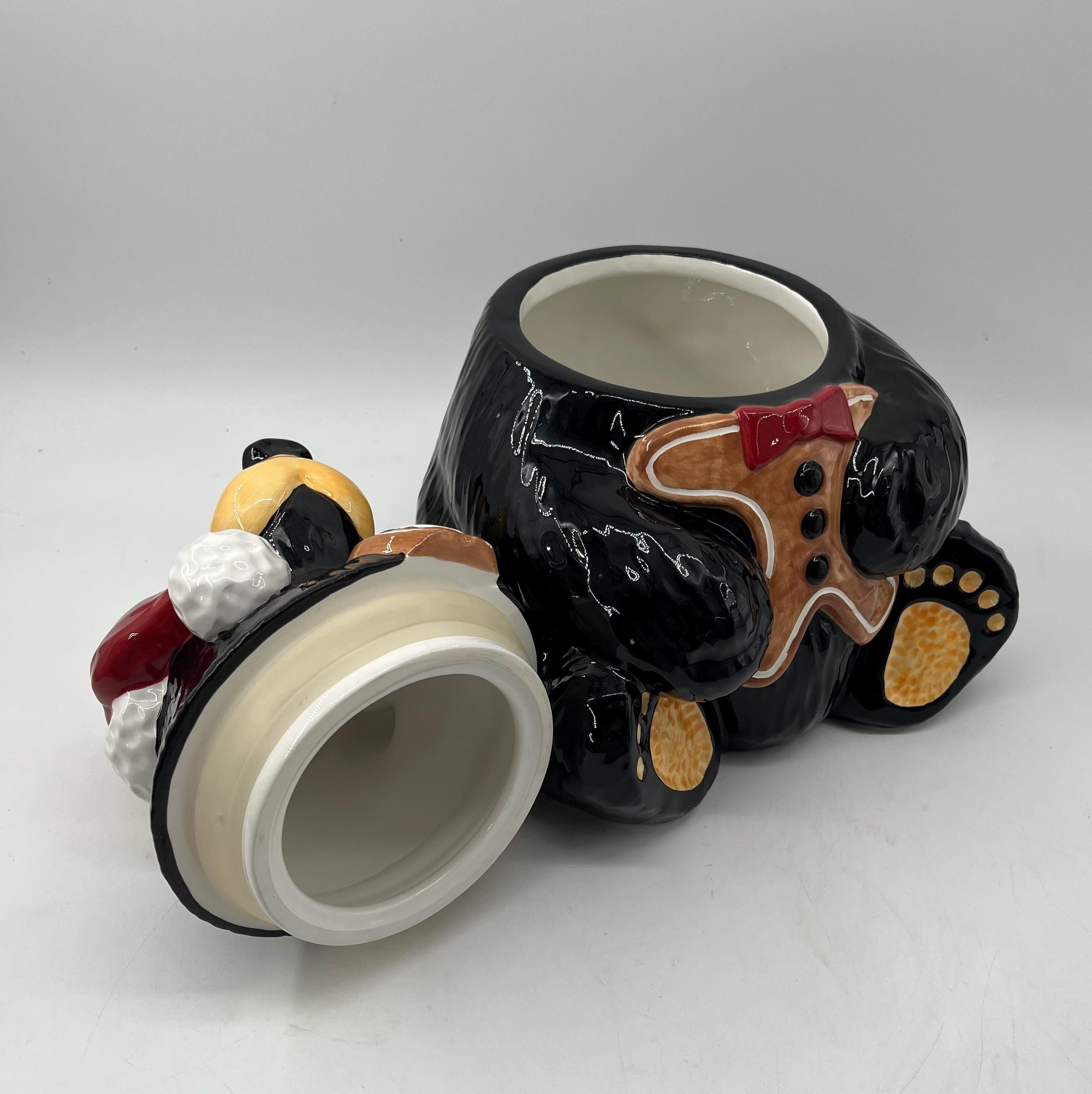 COOKIE JAR * Black Bear, Big Sky Carvers, Christmas, Gingerbread