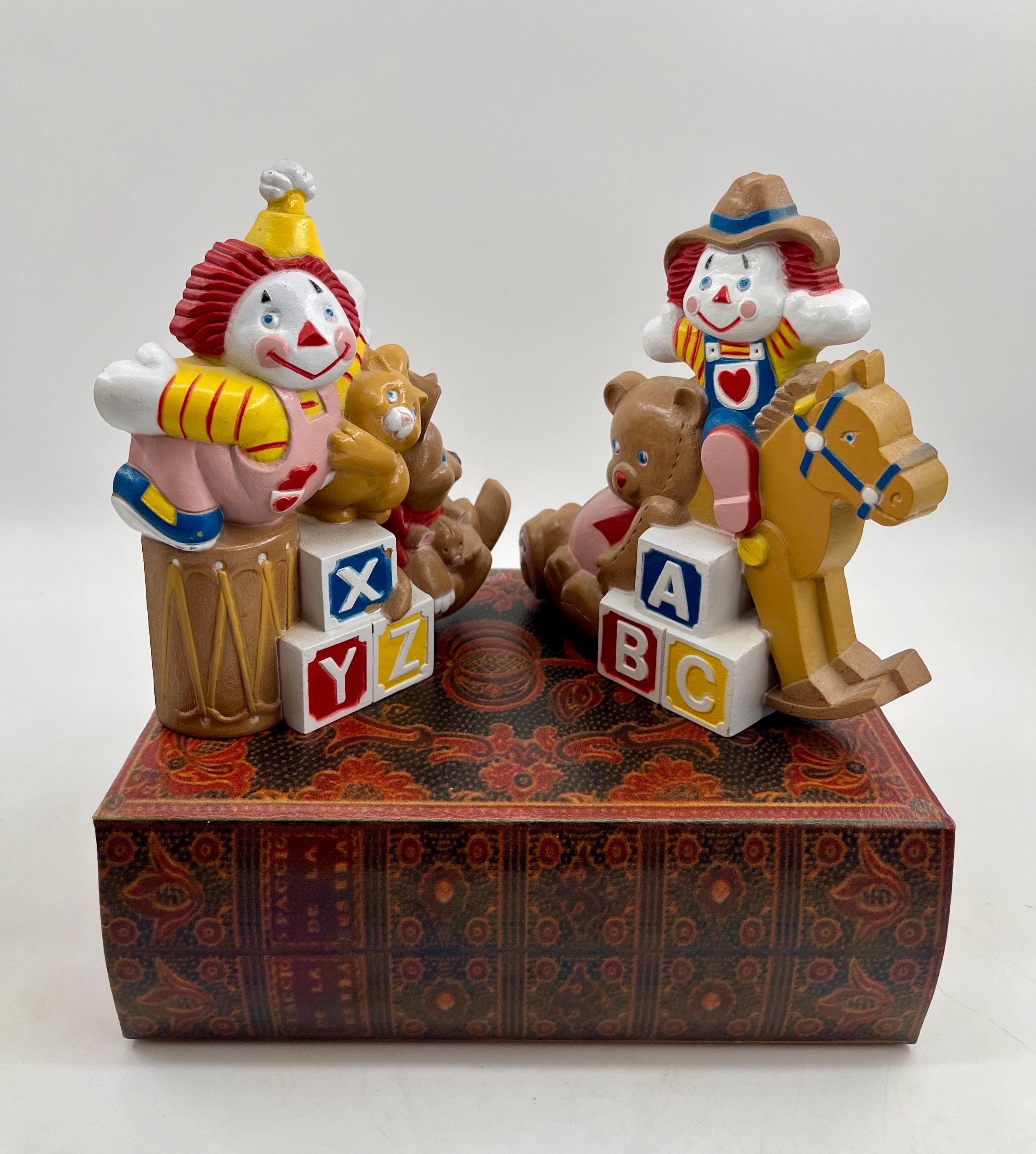 Vintage Clown Book Ends - Etsy