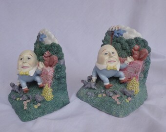 BOOKENDS ~ Humpty Dumpty Sat On a Wall, Figi Graphics