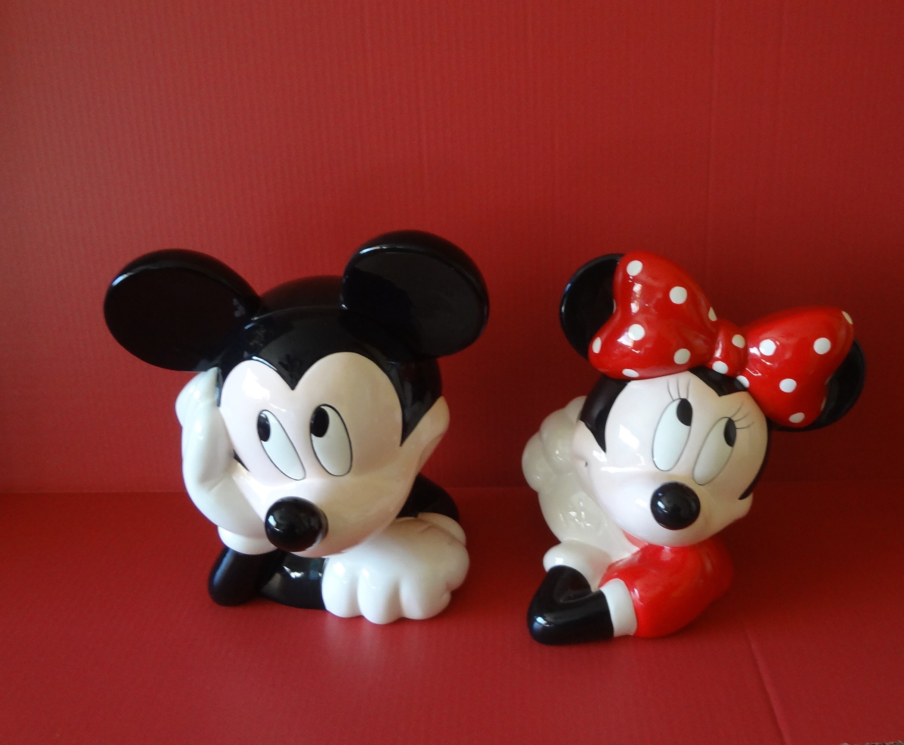 COOKIE JAR Mickey and Minnie Mouse 