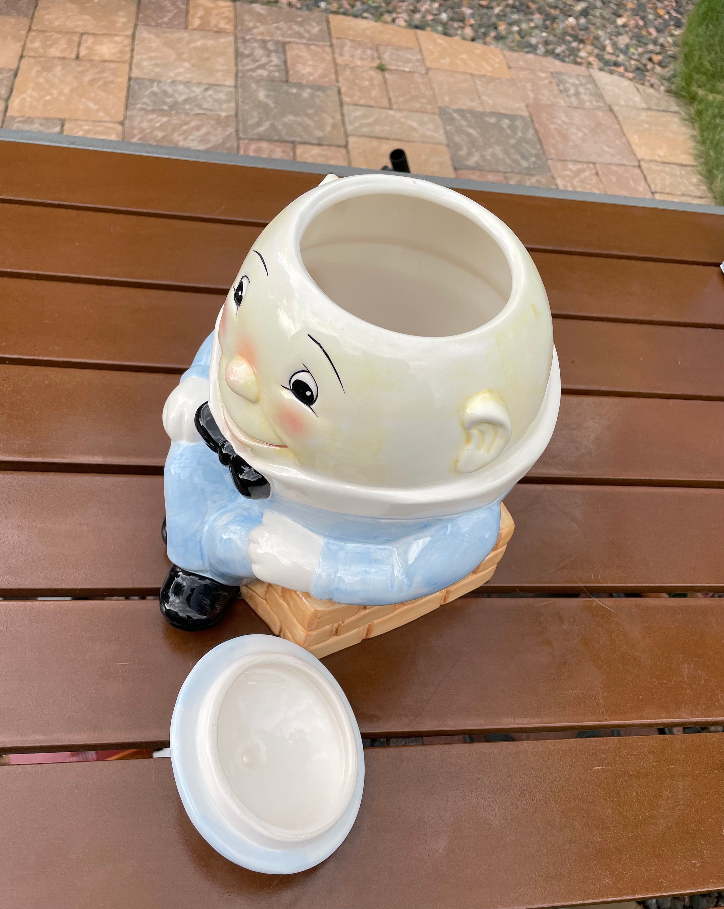 COOKIE JAR * Humpty Dumpty, Treasure Craft Pfaltzgraff, in the Box