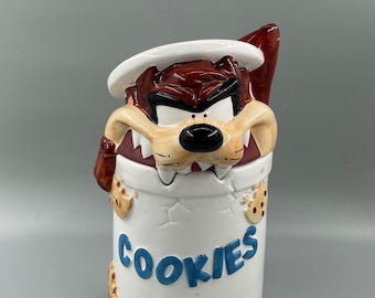 COOKIE JAR * Tasmanian Devil, Looney Tunes, 1993 Warner Bros. - Etsy