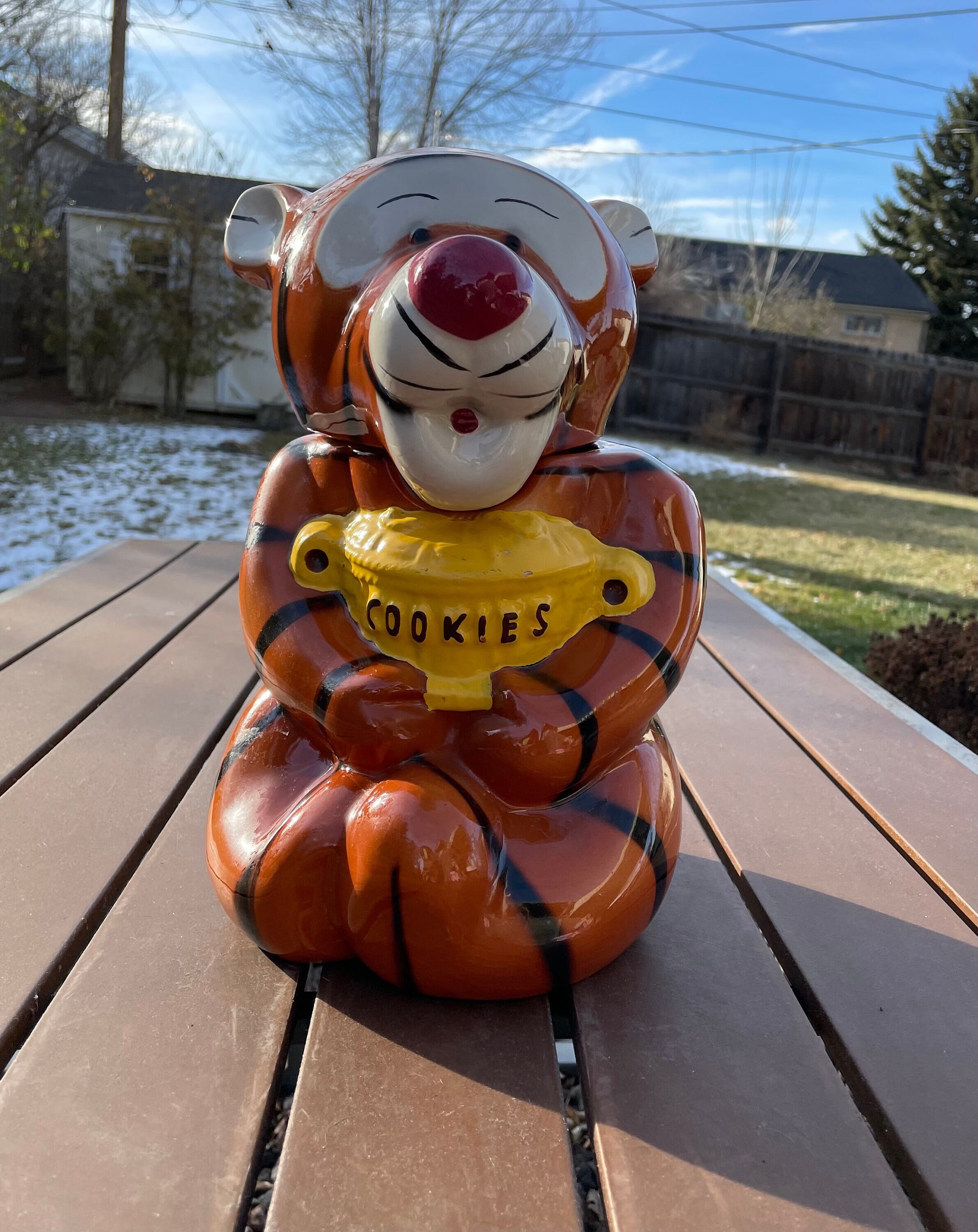 COOKIE JAR * TIGGER Too 1970s, Disney, Large, Heavy - Etsy
