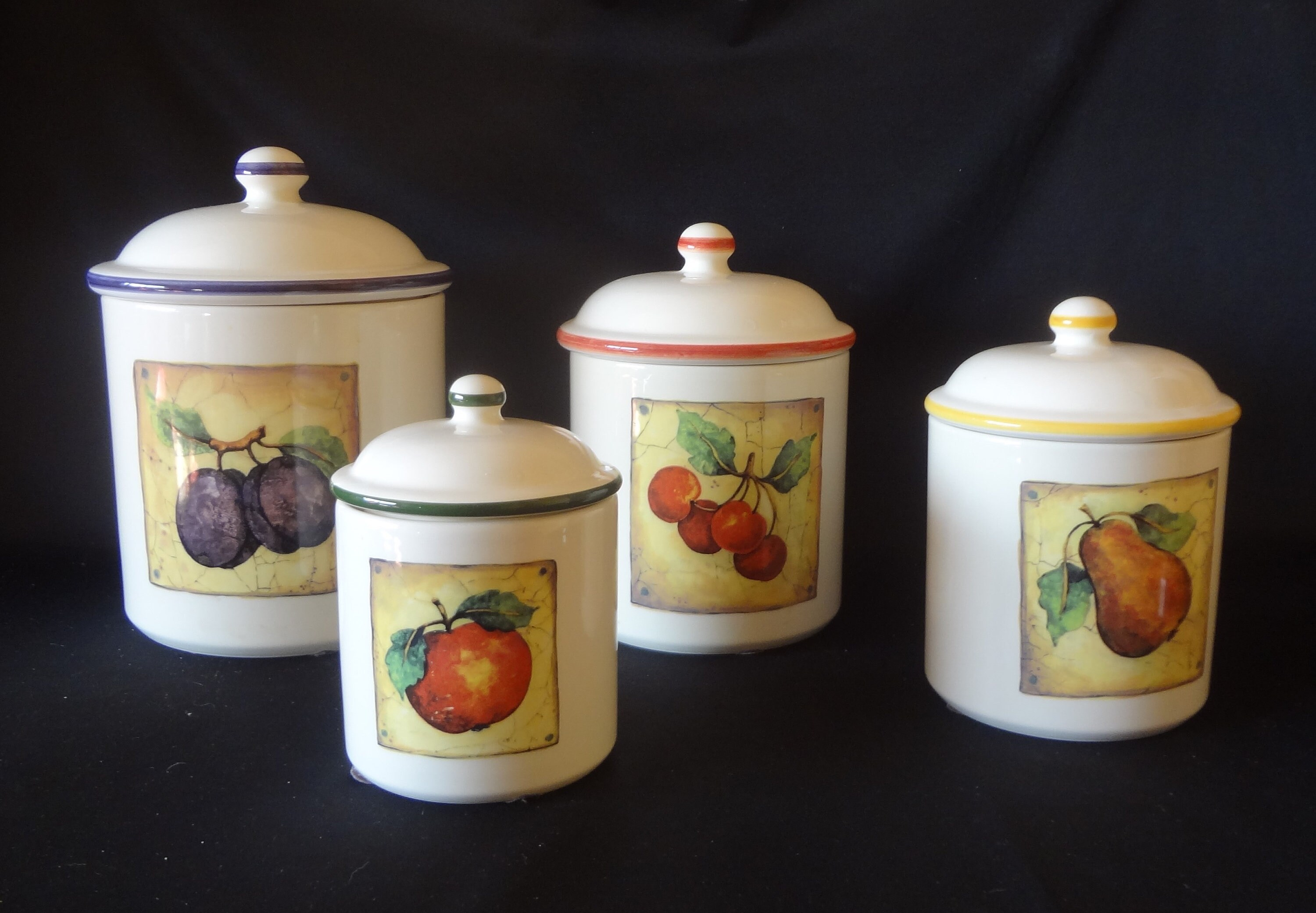 CANISTER SET FRUIT Over and Back Made in Portugal | Etsy