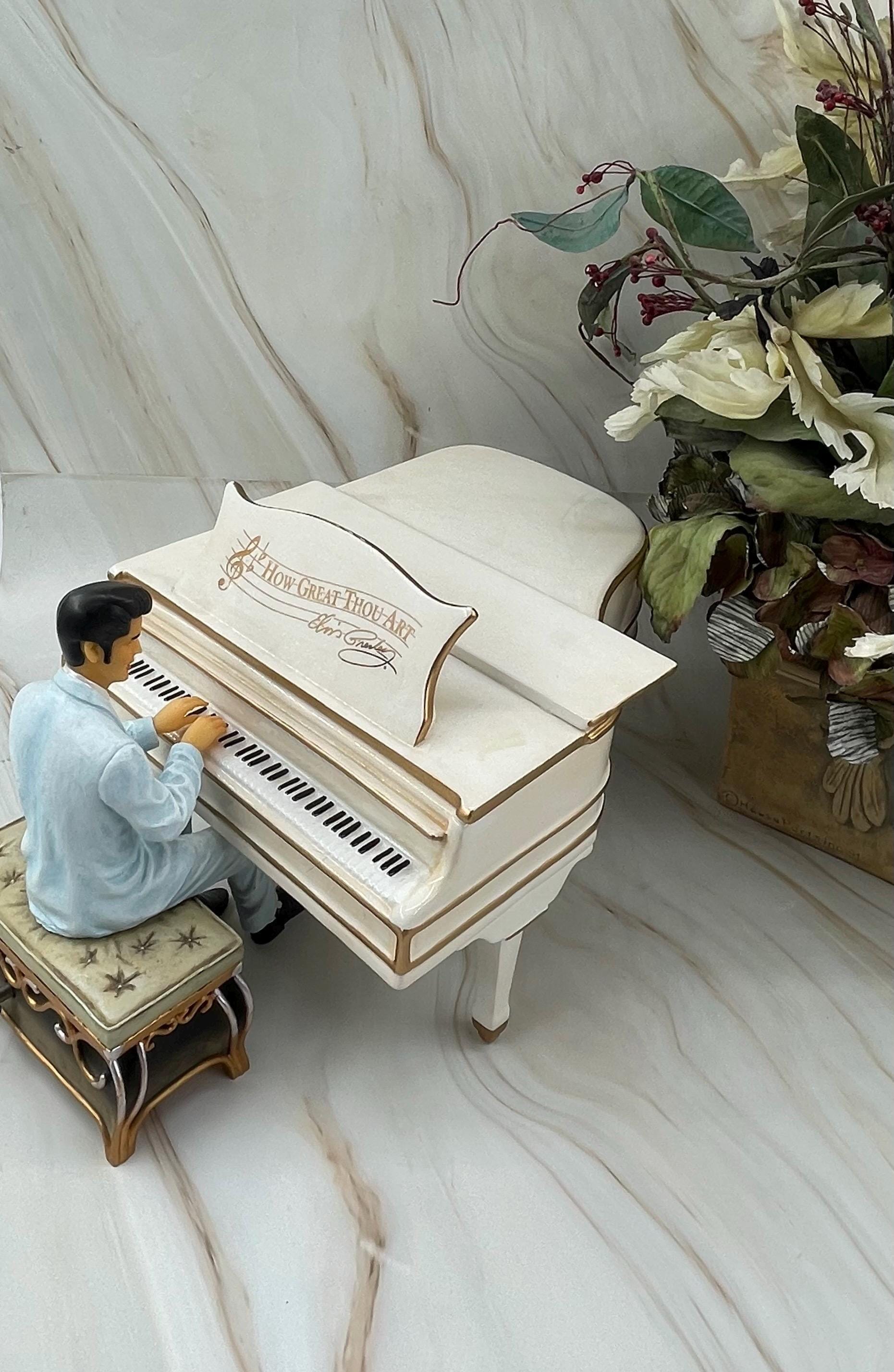 COOKIE JAR * ELVIS Presley Grand Piano, “how Great Thou Art”, 826