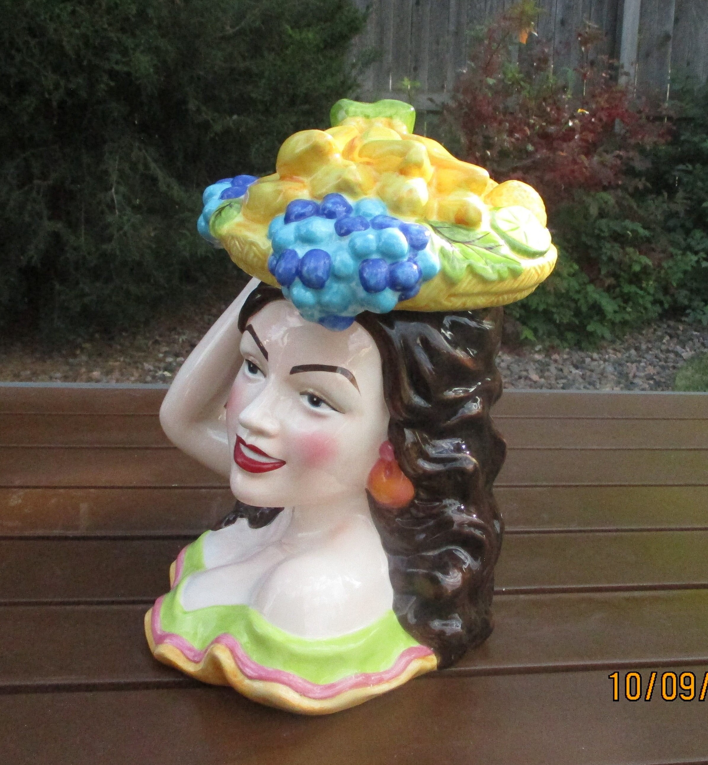 COOKIE JAR * Carmen Miranda, Fruit Topped Hat - Etsy