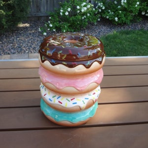  Blue Donuts Vintage Cookie Jar - Cookie Jars for