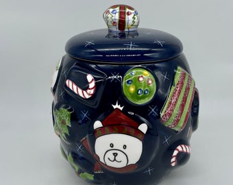 COOKIE JAR * Christmas Twilight  CollectionFor The Cellar Laurie Gates 1999