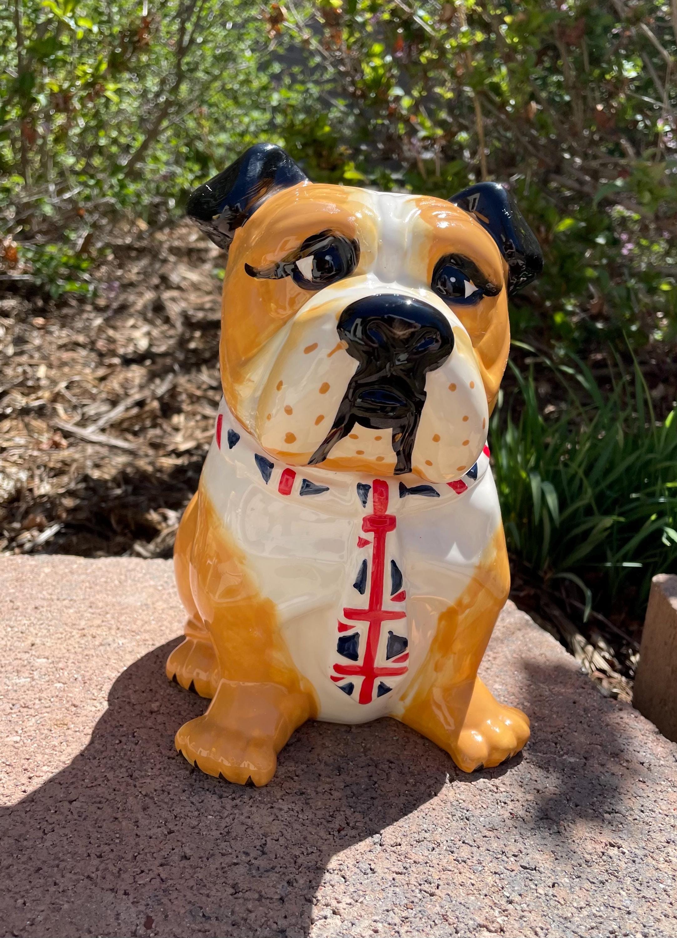 British Bulldog Cookie Jar - Etsy