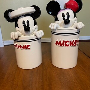 CANISTER SET Mickey Mouse Minnie Mouse Goofy and Donald - Etsy