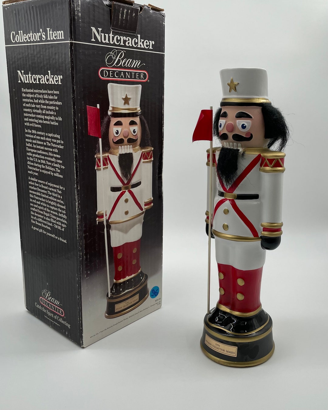 DECANTER Nutcracker Jim Beam 1991 Etsy