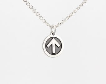 Unterwürfige männliche Besitz Icon Halskette - Mini Anhänger an Kabelkette - Made to Order