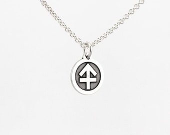 Devot Trans Besitz Icon Halskette - Mini Anhänger an Kabelkette - Made to Order