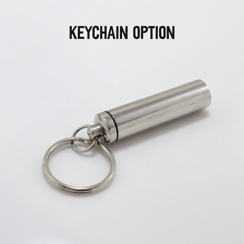 Keychain Inner Tube Stainless Steel Hidden Allen Key Tube Pendant With Choice of Necklace ...