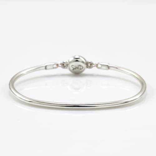 Sterling Silver Discreet Slave Bracelet 6 Gauge Locking Etsy