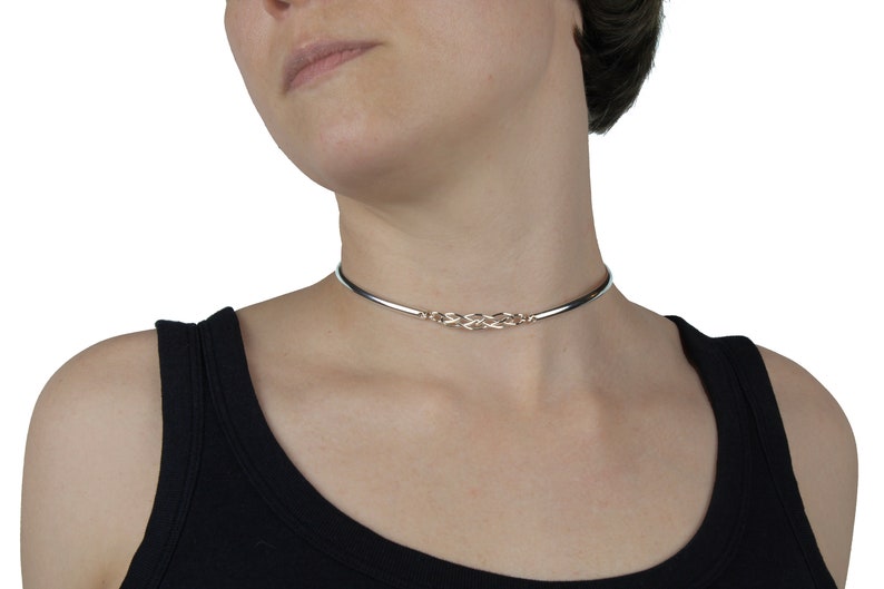 Discreet Slave Day Collar Sterling Silver w/ Celtic Knot & Etsy
