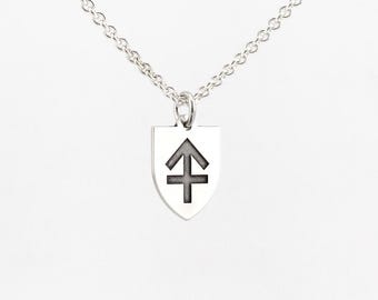 Dominante Trans Besitz Symbol Halskette - Mini Anhänger an Kabelkette - Made to Order