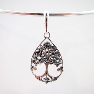 Sterling Silver Tree of Life Collar Pendant - For Daoire Solid Wire Collars
