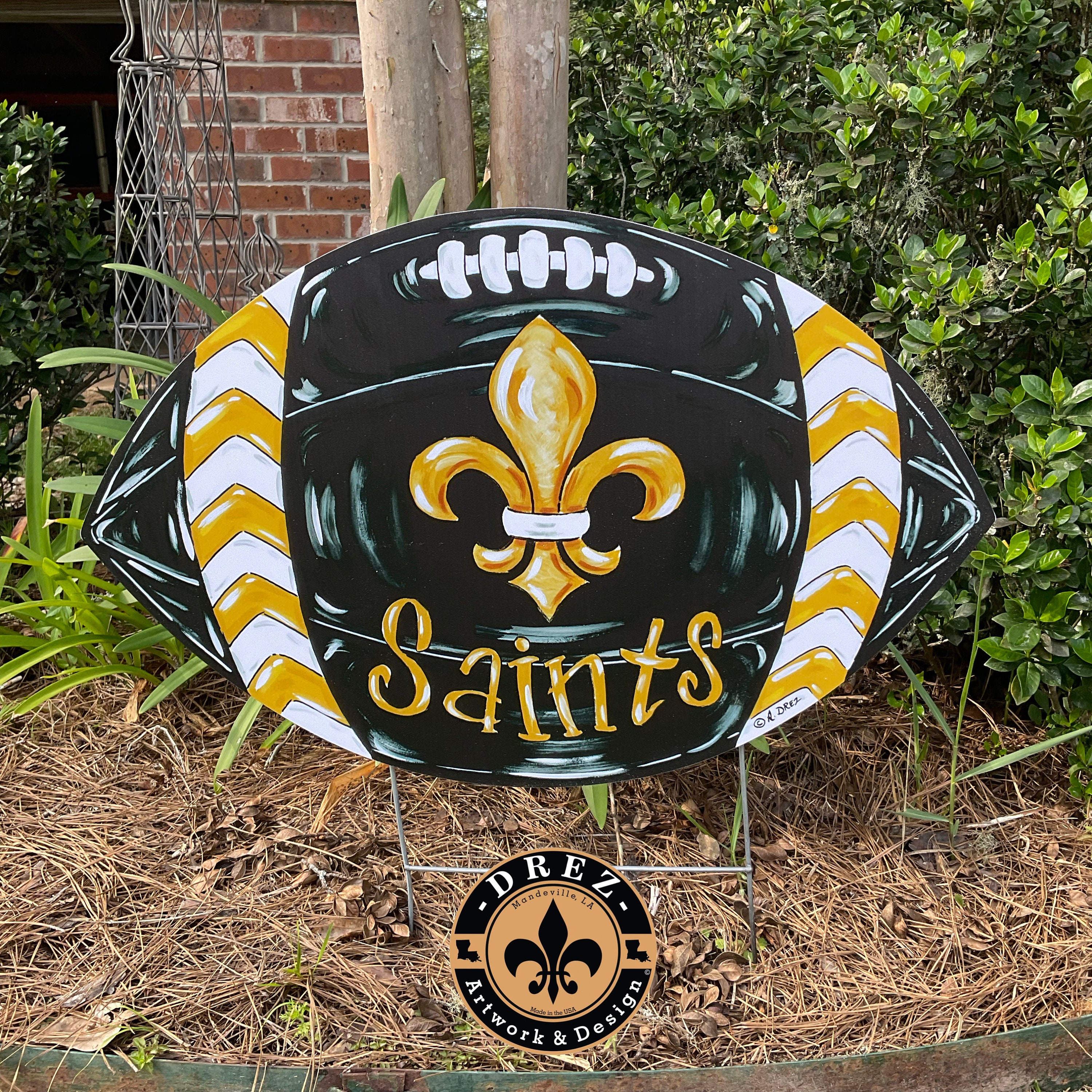 値下げSAINT LOUIS ブラック オブジェ Saints Football, Yard Stake, Garden Decor, NOLA Art, Louisiana
