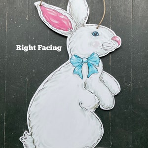 Easter, Rabbit Door Hanger, Door Decor, Bunny, Spring, Springtime, Drez Artwork, Made in USA, Louisiana, NOLA, New Orleans