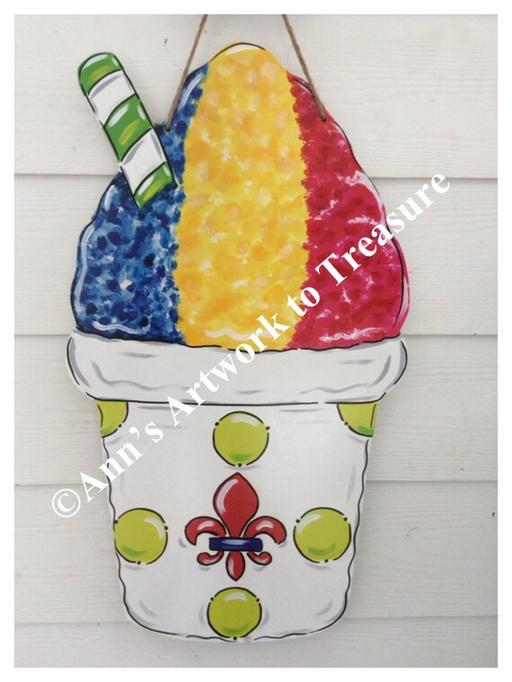 Snowball Door Hanger Door Decor Spring Summer Nola New Etsy