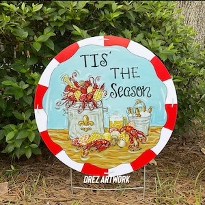 Crawfish Pot, Crawfish Boil, Louisiana, Seafood, Yard Stake, Yard Decor, Nola Art, New Orleans, Drez Artwork, Crawfish Season, PVC