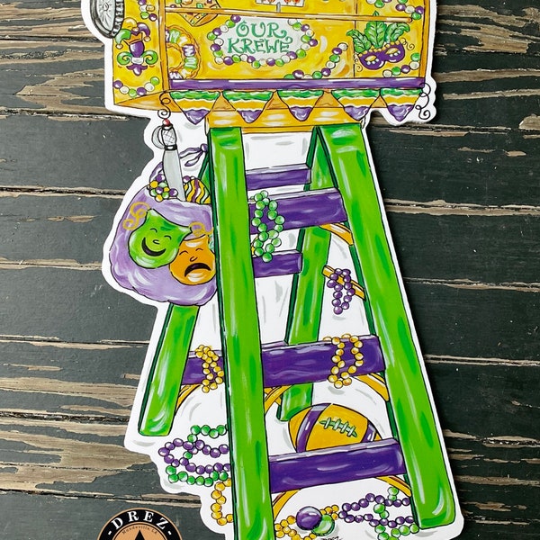 Whereable Art Mardi Gras Psychedelic Door Hanger main image 1