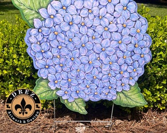 Magnolia Garden Stake, Louisiana Floral Yard Art