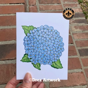 Hydrangea, Note Cards, Notecards, Wholesale Available, New Orleans, Nola, Floral, Flower, Stationery, Made in Louisiana