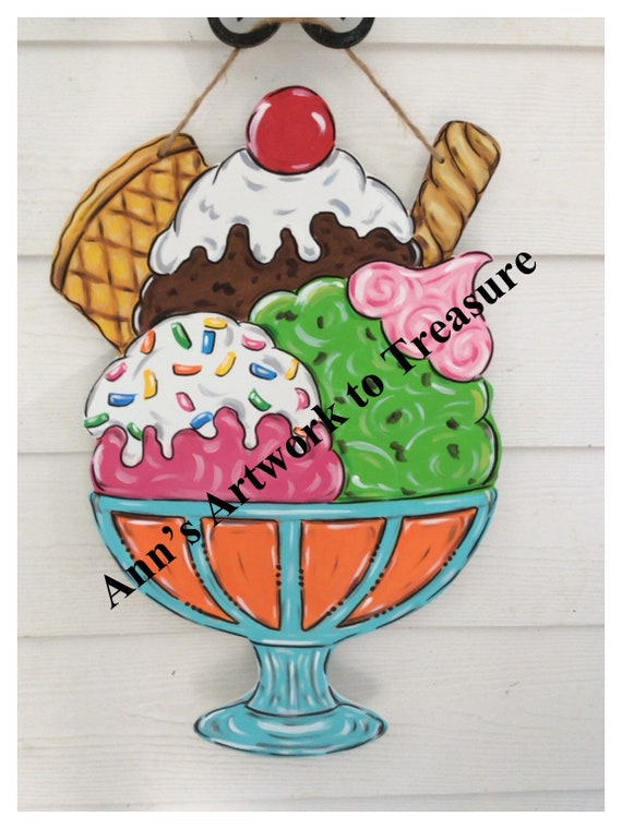 Summertime Celebration Birthday Icecream Sundae Summer Etsy
