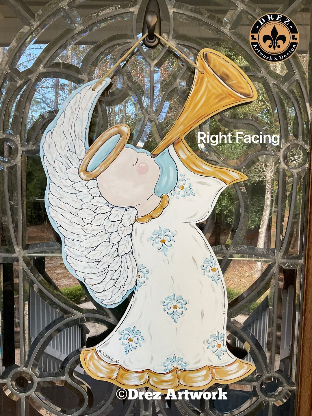 Christmas Angel Door Hanger Door Decor Holiday Wholesale Etsy