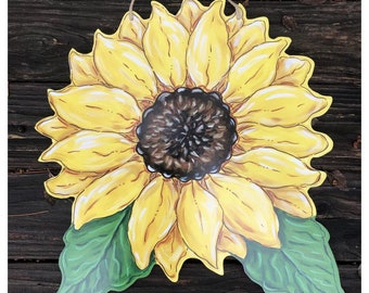 Sunflower, Fall, Autumn, Thanksgiving, Maple Leaf, Door Hanger, Spring, Summer, Flower, Door Decor
