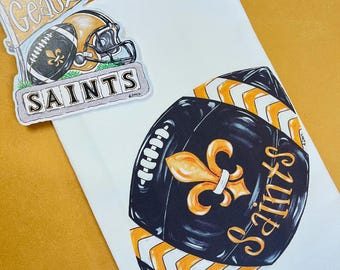 Louisiana Football Tea Towel, Ornament, Gift Package Combo, Nola, Louisiana, Christmas Gift, Christmas Ornament