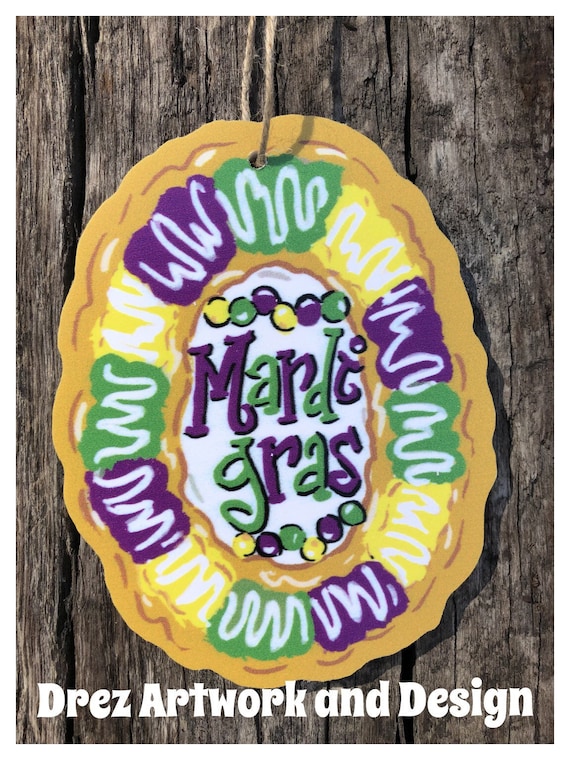 Mardi Gras Ornament King Cake ornaments baby New Orleans Christmas