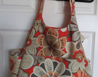 Beach Bag by Photo-Totes - TaupeOrange