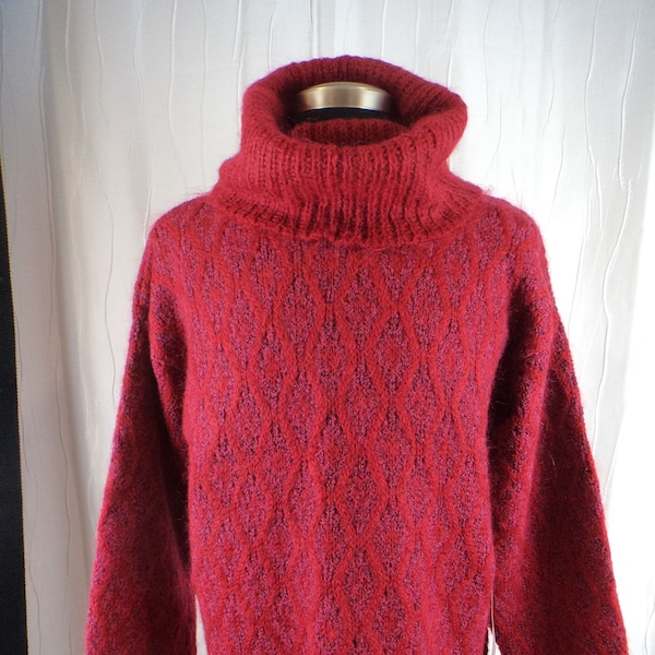 shawl neck wool sweater