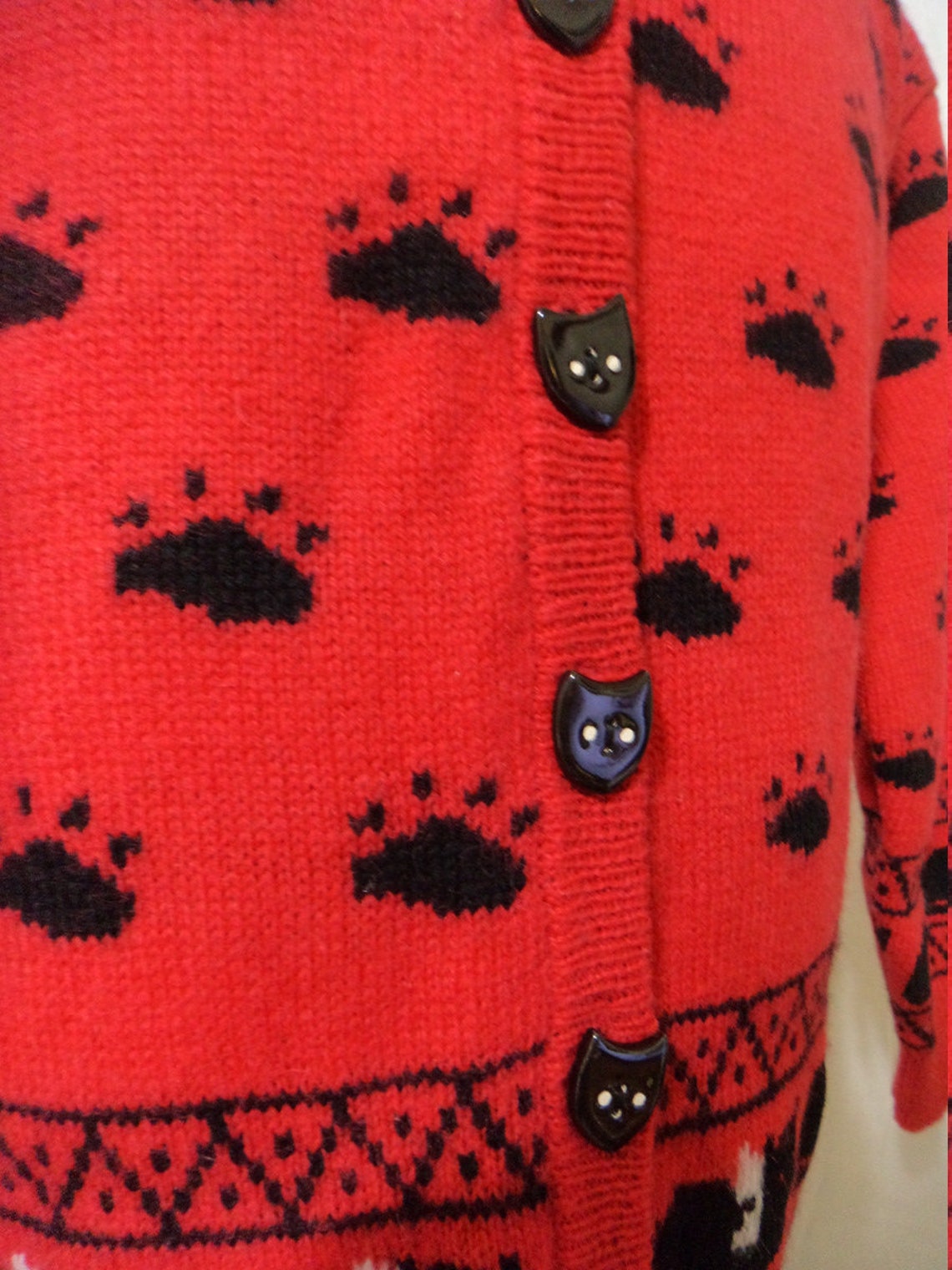 Cat Lover's Sweater Black Cat Sweater Size: Women's | Etsy