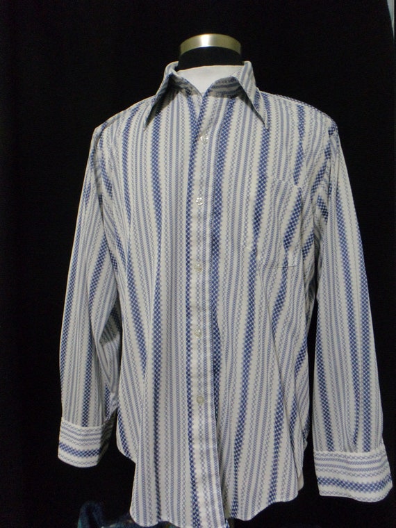 Vintage 70s Shirt, Hippie Shirt, Boho, (Size: Men… - image 1
