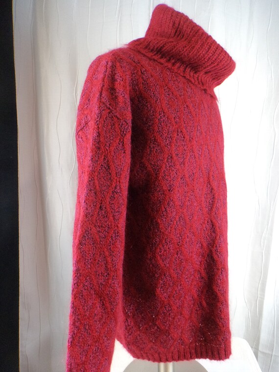 Plus Mocha Cowl Neck Heavy Sweater