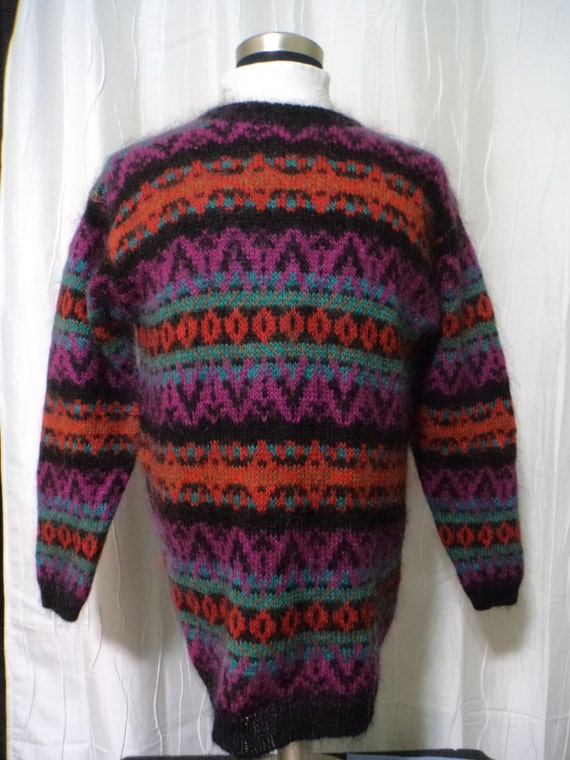 Vintage Mohair Pullover Sweater (Size: Women's Lar