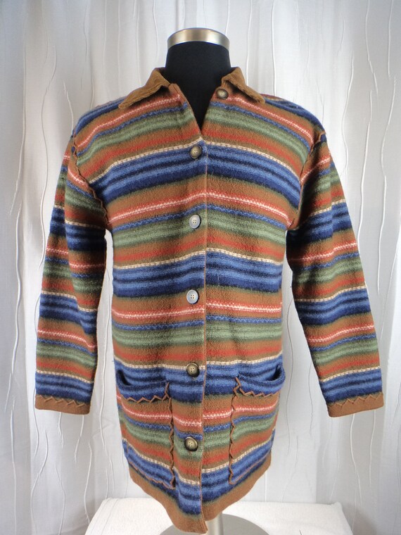 Vintage Wool Jacket, Wool Coat, Unlined, (Size Wo… - image 2